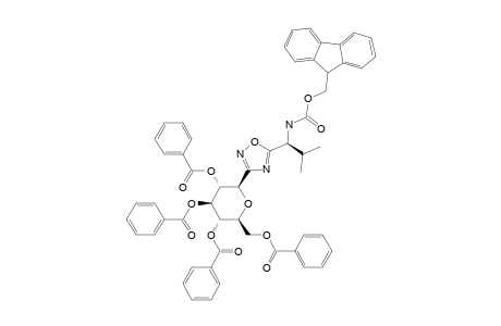 #8M;5-[(1S)-1-([[(9H-FLUOREN-9-YL)-METHOXY]-CARBONYL]-AMINO)-2-METHYLPROPYL]-3-C-(2,3,4,6-TETRA-O-BENZOYL-BETA-D-GLUCOPYRANOSYL)-1,2,4-OXADIAZOLE