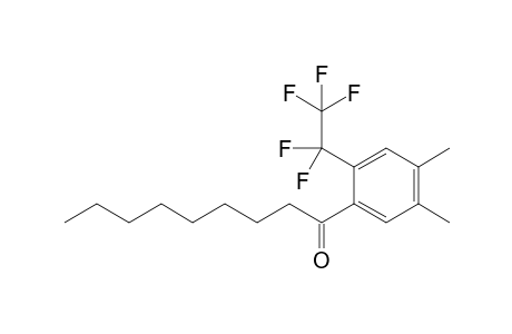 1-(4',5'-Dimethyl-2'-pentafluoroethyl)phenylnonan-1-one