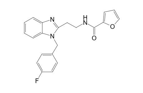 N-[2-[1-(4-fluorobenzyl)benzimidazol-2-yl]ethyl]-2-furamide