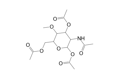 Galactopyranose, 2-acetamido-2-deoxy-4-O-methyl-, 1,3,6-triacetate, .alpha.-D-