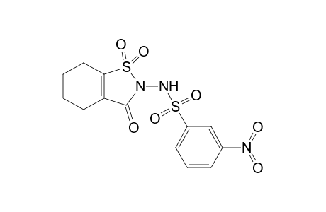 2-(3-NITROBENZENESULFONYLAMINO)-4,5,6,7-TETRAHYDRO-1,2-BENZISOTHIAZOL-3-(2H)-ONE-1,1-DIOXIDE