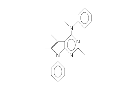 N,7-Diphenyl-N,2,5,6-tetramethyl-7H-pyrrolo(2,3-D)pyrimidin-4-amine