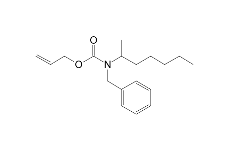 Carbonic acid, monoamide, N-benzyl-N-(2-heptyl)-, allyl ester