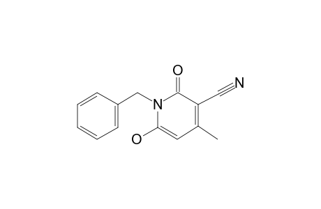 1-Benzyl-6-hydroxy-4-methyl-2(1H)-oxo-3-pyridinecarbonitrile