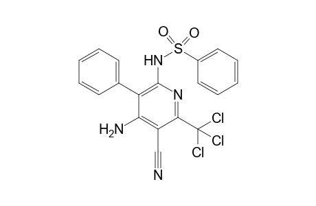 N-[4-Amino-5-cyano-3-phenyl-6-(trichloromethyl)pyridin-2-yl]benzenesulfonamide