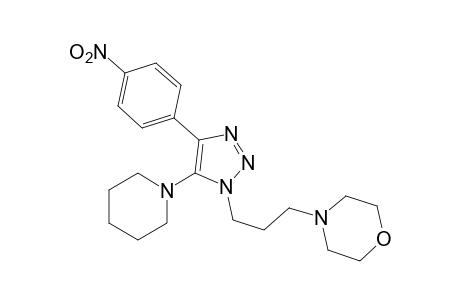 1-(3-morpholinopropyl)-4-(p-nitrophenyl)-5-piperidino-1H-1,2,3,-triazole