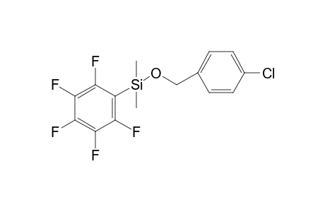 1-Chloro-4-dimethyl(pentafluorophenyl)silyloxymethylbenzene