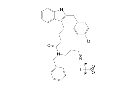 N-(3-AMINOPROPYL)-N-BENZYL-4-[2-(4-HYDROXY-BENZYL)-1-H-INDOL-3-YL]-BUTYRAMIDE-TRIFLUOROACETATE;MAJOR-COMFORMER