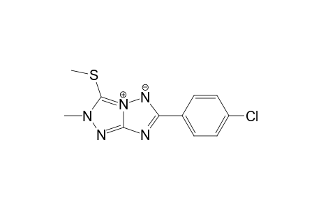 1H-1,2,4-Triazolo[4,3-b][1,2,4]triazolium, 6-(4-chlorophenyl)-2-methyl-3-(methylthio)-, hydroxide, inner salt