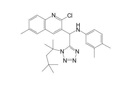 N-[(2-chloro-6-methyl-3-quinolyl)-[1-(1,1,3,3-tetramethylbutyl)tetrazol-5-yl]methyl]-3,4-dimethyl-aniline