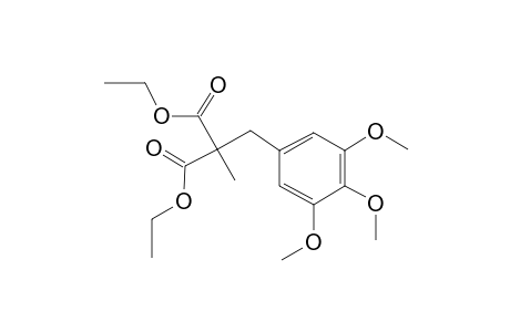 Propanedioic acid, methyl[(3,4,5-trimethoxyphenyl)methyl]-, diethyl ester