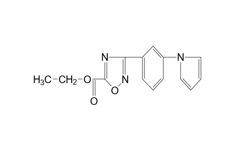 3-[m-(pyrrol-1-yl)phenyl]-1,2,4-oxadiazole-5-carboxylic acid, ethyl ester