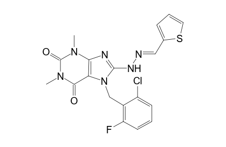 2-thiophenecarbaldehyde [7-(2-chloro-6-fluorobenzyl)-1,3-dimethyl-2,6-dioxo-2,3,6,7-tetrahydro-1H-purin-8-yl]hydrazone