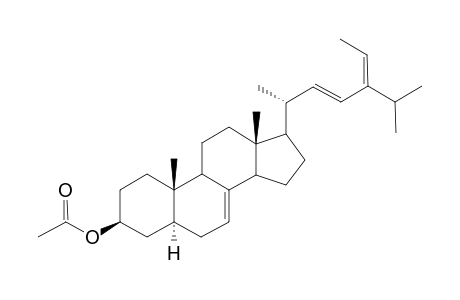 (22E,24Z)-5.alpha.-stigmasta-7,22,24(24')-trien-3.beta.-yl acetate