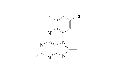 (4-chloro-2-methyl-phenyl)-(2,8-dimethyl-7H-purin-6-yl)amine