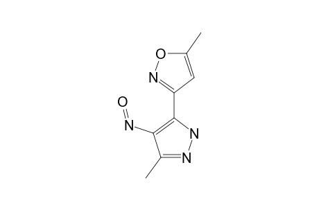 5-methyl-3-(3-methyl-4-nitroso-5-pyrazolyl)isoxazole