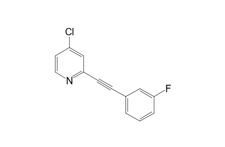 4-Chloro-2-((3-fluorophenyl)ethynyl)pyridine