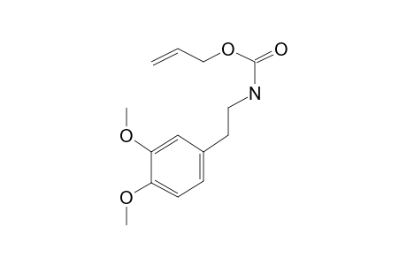 Carbonic acid, monoamide, N-(3,4-dimethoxyphenethyl)-, allyl ester