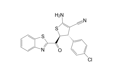 (2S,3S)-5-amino-2-(1,3-benzothiazole-2-carbonyl)-3-(4-chlorophenyl)-2,3-dihydrothiophene-4-carbonitrile