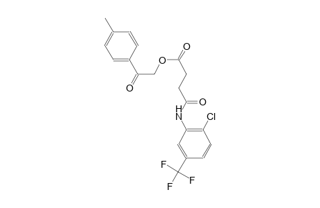 Butanoic acid, 4-[[2-chloro-5-(trifluoromethyl)phenyl]amino]-4-oxo-, 2-(4-methylphenyl)-2-oxoethyl ester