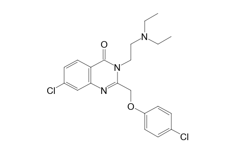 7-chloro-2-[(p-chlorophenoxy)methyl]-3-[2-(diethylamino)ethyl]-4-(3H)-quinazolinone