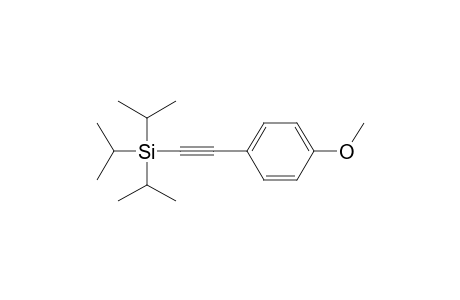 2-(4-Methoxyphenyl)ethynyl-tri(propan-2-yl)silane