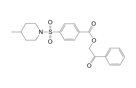 2-oxo-2-Phenylethyl 4-[(4-methyl-1-piperidinyl)sulfonyl]benzoate