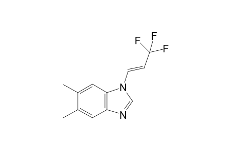 (E)-5,6-Dimethyl-1-(3,3,3-trifluoroprop-1-en-1-yl)-1H-benzo[d]imidazole