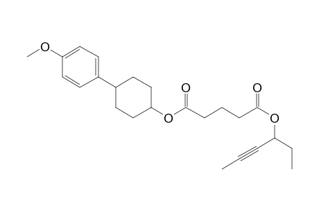 Glutaric acid, hex-4-yn-3-yl 4-(4-methoxyphenyl)cyclohexyl ester