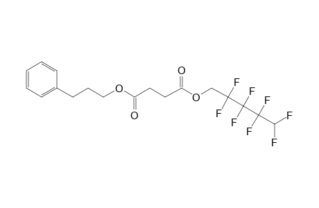 Succinic acid, 2,2,3,3,4,4,5,5-octafluoropentyl 3-phenylpropyl ester