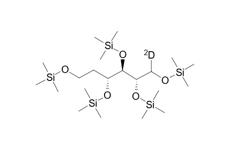 Pentakistrimethylsilyl 4-deoxyglucitol-1-D1 ether