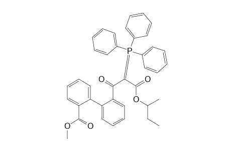 Methyl-2'-[2-(1-methylpropoxycarbonyl)-1-oxo-2-(triphenylphosphoranylidene)-ethyl]-1,1'-biphenyl-2-carboxylate