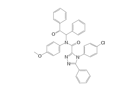 4H-1,2,4-Triazole-3-carboxamide, 4-(4-chlorophenyl)-N-(4-methoxyphenyl)-N-(2-oxo-1,2-diphenylethyl)-5-phenyl-