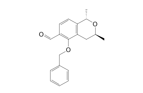 (Trans)-5-(benzyloxy)-1,3-dimethyl-1H-isochromane-6-carbaldehyde