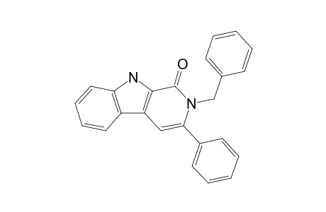 2-Benzyl-3-phenyl-2,9-dihydro-1H-.beta.-carbolin-1-one