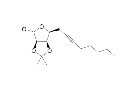 3,4-(Isopropyldioxy)-2-hydroxy-5-(oct-2-ynyl)tetrahydrofuran