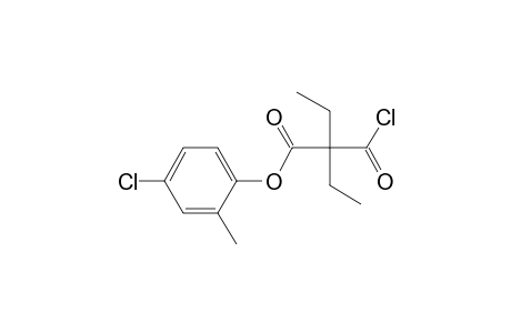 Diethylmalonic acid, monochloride, 4-chloro-2-methylphenyl ester