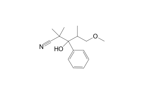 3-HYDROXY-5-METHOXY-2,2,4-TRIMETHYL-3-PHENYLPENTANNITRILE;DIASTEREOMER-#1