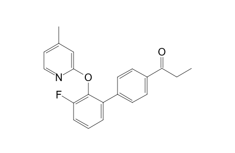 1-{3'-Fluoro-2'-[(4-methylpyridin-2-yl)oxy]-[1,1'-biphenyl]-4-yl}propan-1-one