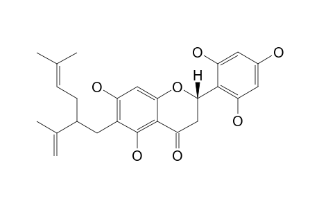 EXIGUAFLAVANONE-C;(2S)-5,7,2',4',6'-PENTAHYDROXY-6-LAVANDULYL-FLAVANONE