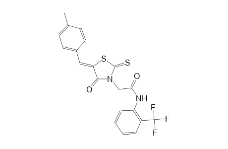 3-thiazolidineacetamide, 5-[(4-methylphenyl)methylene]-4-oxo-2-thioxo-N-[2-(trifluoromethyl)phenyl]-, (5Z)-