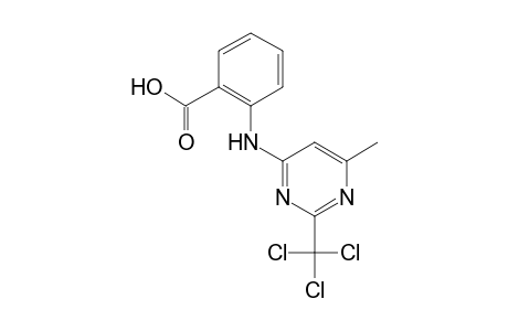 N-[6-methyl-2-(trichloromethyl)-4-pyrimidinyl]anthranilic acid