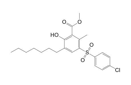 Methyl 3-(4-Chlorophenylsulfonyl)-5-heptyl-6-hydroxy-2-methylbenzoate