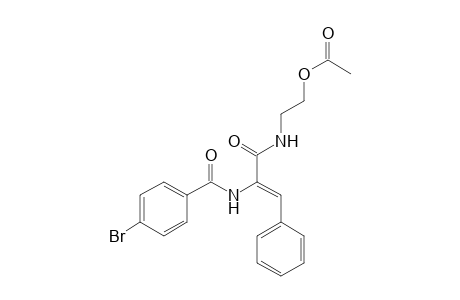 2-[[(Z)-2-[(4-bromobenzoyl)amino]-3-phenyl-prop-2-enoyl]amino]ethyl acetate