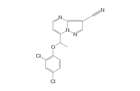 7-[1-(2,4-DICHLOROPHENOXY)ETHYL]PYRAZOLO[1,5-a]PYRIMIDINE-3-CARBONITRILE