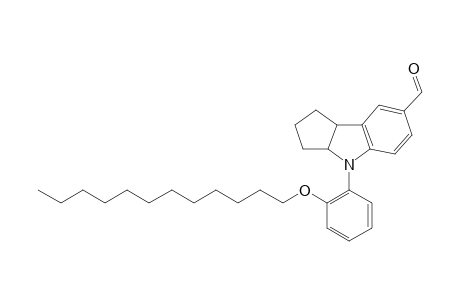 4-(2-Dodecyloxyphenyl)-1,2,3,3a,4,8b-hexahydrocyclopenta[b]indole-7-carbaldehyde