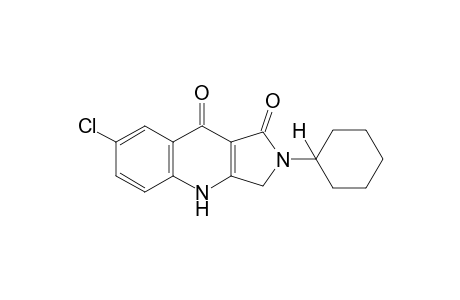 7-chloro-2-cyclohexyl-2,3-dihydro-1H-pyrrolo[3,4-b]quinoline-1,9(4H)-dione