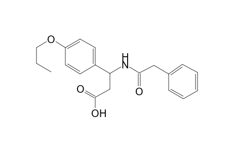 N-(phenylacetyl)-3-(4-propoxyphenyl)-beta-alanine
