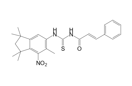 1-trans-cinnamoyl-3-(7-nitro-1,1,3,3,6-pentamethyl-5-indanyl)-2-thiourea