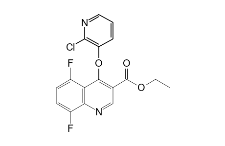 4-[(2-chloro-3-pyridyl)oxy]-5,8-difluoro-3-quinolinecarboxylic acid, ethyl ester